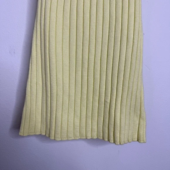 Anthropologie Canary Yellow Zadkine Ribbed Knit Sweater Tank Size XS Linen Blend - Picture 6 of 16